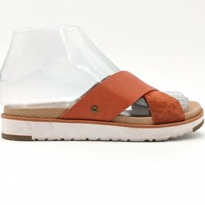 UGG Australia Kari Leather Slide Sandals